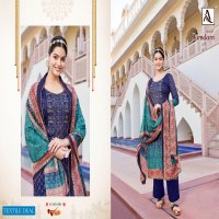 Alok Jamdani Wholesale Pure Zam Digital Print With Fancy Work Dress Material