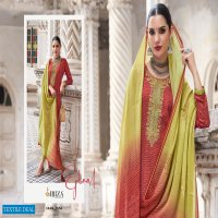 Ibiza Ejlaal Wholesale Pure Gajji Silk With Embroidery Work Salwar Suits