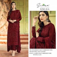 SIMRA PRESENT D NO 10 GEORGETTE PAKISTANI DESIGNER FANCY SUITS