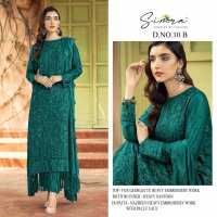 SIMRA PRESENT D NO 10 GEORGETTE PAKISTANI DESIGNER FANCY SUITS
