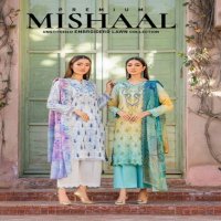 Gull Jee Mishaal Premium Unstitched Embroidered Lawn Collection