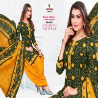 Vandana Bandhej Patiyala Vol-5 Wholesale Pure Cotton Dress Material