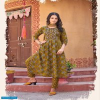 OSSM Cotton Nyra Wholesale Cotton Nyra Kurti With Pant And Dupatta Catalogue