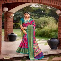 SIDDHANTH WEAVES GREENCHILI COTTON FANCY ETHNIC SAREES AT BEST RATE