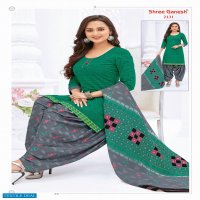 Shree Ganesh Ikkat Patiyala Special Wholesale Cotton Printed Dress Material