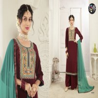 SARIKA BY FOURDOTS NATURAL CRAPE FANCY SALWAR KAMEEZ