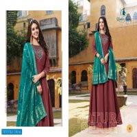 Ladies Flavour Rangrez Wholesale Designer Gown With Dupatta Catalogue