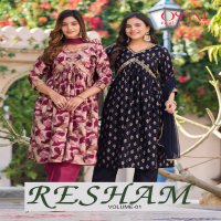 OSSM Resham Vol-1 Wholesale Nyra Cut Tops With Pant And Dupatta
