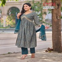 OSSM Resham Vol-1 Wholesale Nyra Cut Tops With Pant And Dupatta