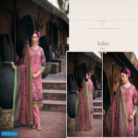 Radhika Azara Cinderella Wholesale Pure Jaam Cotton With Embroidery And Diamond Dress Material