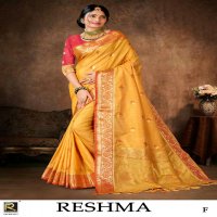 RONISHA RESHMA BY RANJNA SAREE BANARASI SILK DESIGNER SAREE COLLECTON