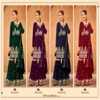 Anjubaa Vol-12 Wholesale Faux Georgette Designer Salwar Suits