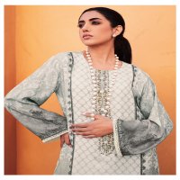 Varsha Vanilla Wholesale Viscose Muslin Digitally Printed With Embroidery Salwar Suits