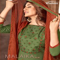 Vishnu Malaika Vol-8 Wholesale Diamond Cotton Dress Material