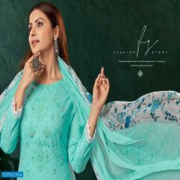 ZSM Aziza Wholesale Cotton Satin With Embroidery Self Work Dress Material