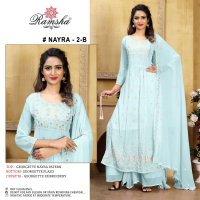 RAMSHA PRESENT NAYRA VOL 2 UNSTITCHED GEORGETTE NAYRA PATTERN SALWAR SUIT