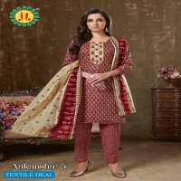 JT Aakansha Vol-5 Wholesale Pure Cotton Fabrics Printed Dress Material