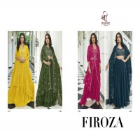 FIROZA BY SHREEMATEE FASHION READYMADE FAUX GEORGETTE LEHENGA CHOLI