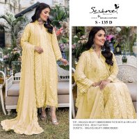 SERINE S-135 MEGHA EXPORT ORGANZA PAKISTANI SUIT