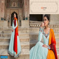 SHUBHKALA FLORY VOL 30 WHOLESALE DESIGNER EXCLUSIVE EMBROIDERED LONG ANTALKALI SUIT
