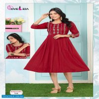 DVEEJA KASTURI VOL-1 REYON DOBBY KURTI CATALOG WHOLESALER BEST RATE