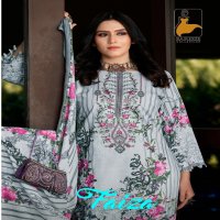 Bareeze Faiza Wholesale Pure Lawn Cambric Cotton With Deliciated Embroidery Work Dress Material