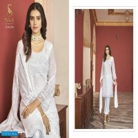 Sabah Pakeeza Wholesale Heavy Faux Georgette Fancy Straight Suits