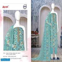 BIPSON VOLVO 2104 UNSTITCH FLOWER PRINT SALWAR KAMEEZ