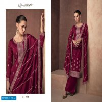 AASHIRWAD CREATION GULKAND ZAHA DESIGNER SILK PAKISTANI SUIT