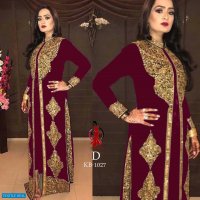 KB-1027 Wholesale Koti Concept Fox Georgette Semi Stitched Straight Suits