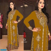 KB-1027 Wholesale Koti Concept Fox Georgette Semi Stitched Straight Suits