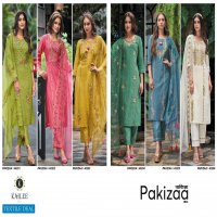 PAKIZAA VOL 3 BY KAILEE FASHION FANCY THREAD MIRROR WORK KURTI WITH PANT AND DUPATTA