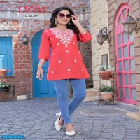 OSSM Nora Wholesale Short Embroidered Tops