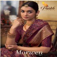 Pankh Morwen Vol-1 Wholesale Pure Viscose Party Wear Sarees