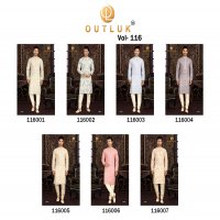 Outluk Vol-116 Wholesale Pintex And Lucknowi Work Mens Kurta Pajama