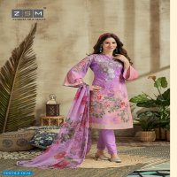 ZSM ZUBEDA SILK MILLS PRESENT ADILA PAKISTANI FLOWER PRINTED SALWAR KAMEEZ COLLECTION