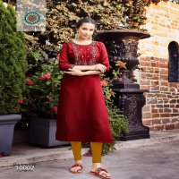 ARADHNA FASHION PARROT VOL 10 FANTASTIC EMBROIDERED WORK FANCY KURTIS