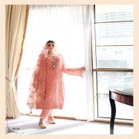 Varsha Softhues Wholesale Viscose Organza With Hand Work Designer Salwar Suits