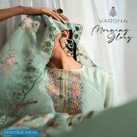 Varsha Morning Glory Wholesale VIscose Organza Embroidered Salwar Suits