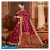 Lifestyle Kashmiri Organza Wholesale Ethnic Sarees