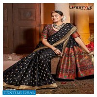 Lifestyle Kashmiri Organza Wholesale Ethnic Sarees