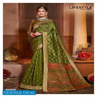 Lifestyle Kashmiri Organza Wholesale Ethnic Sarees