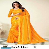 RASILI BY RANJNA SAREE DESIGNER BORDER SIROSKI DIAMOND PANEL SUPER HIT COLLECTION