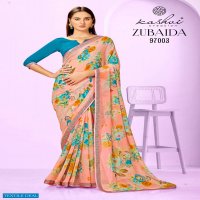 Kashvi Zubaida Wholesale Georgette Fabrics Ethnic Sarees