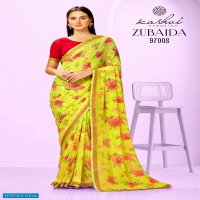 Kashvi Zubaida Wholesale Georgette Fabrics Ethnic Sarees