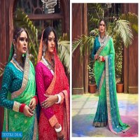 SHUBH SHREE CREATION GHOOMAR 1001-1009 DESIGNER TRADITIONAL BANDHEJ SAREES