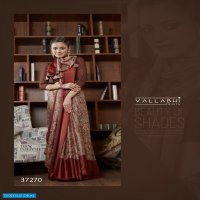 NESTA BY VALLABHI PRINTS DESIGNER BRASSO WITH SATIN BORDER SAREE AND CROCHET BLOUSE COLLECTION