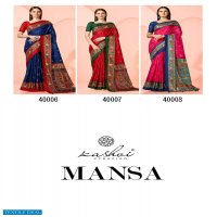 KASHVI CREATION PRESENT MANSA DESIGNER AMAZING SAREES WHOLESALE RATE