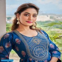 VIYAA DESIGNER PRESENT FANTASY FANCY FOIL PRINT LONG GOWN KURTIS