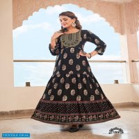 VIYAA DESIGNER PRESENT FANTASY FANCY FOIL PRINT LONG GOWN KURTIS